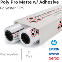 Poly Pro Matte w/ Adhesive